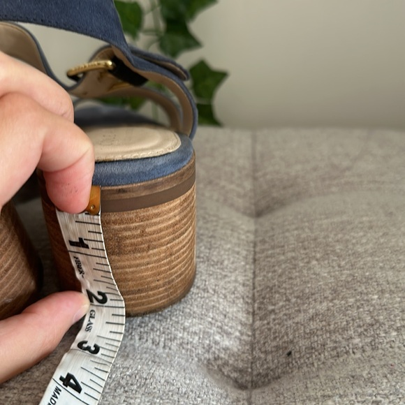 •worn•Blue Sandals Heels Cole Haan - Picture 8 of 10